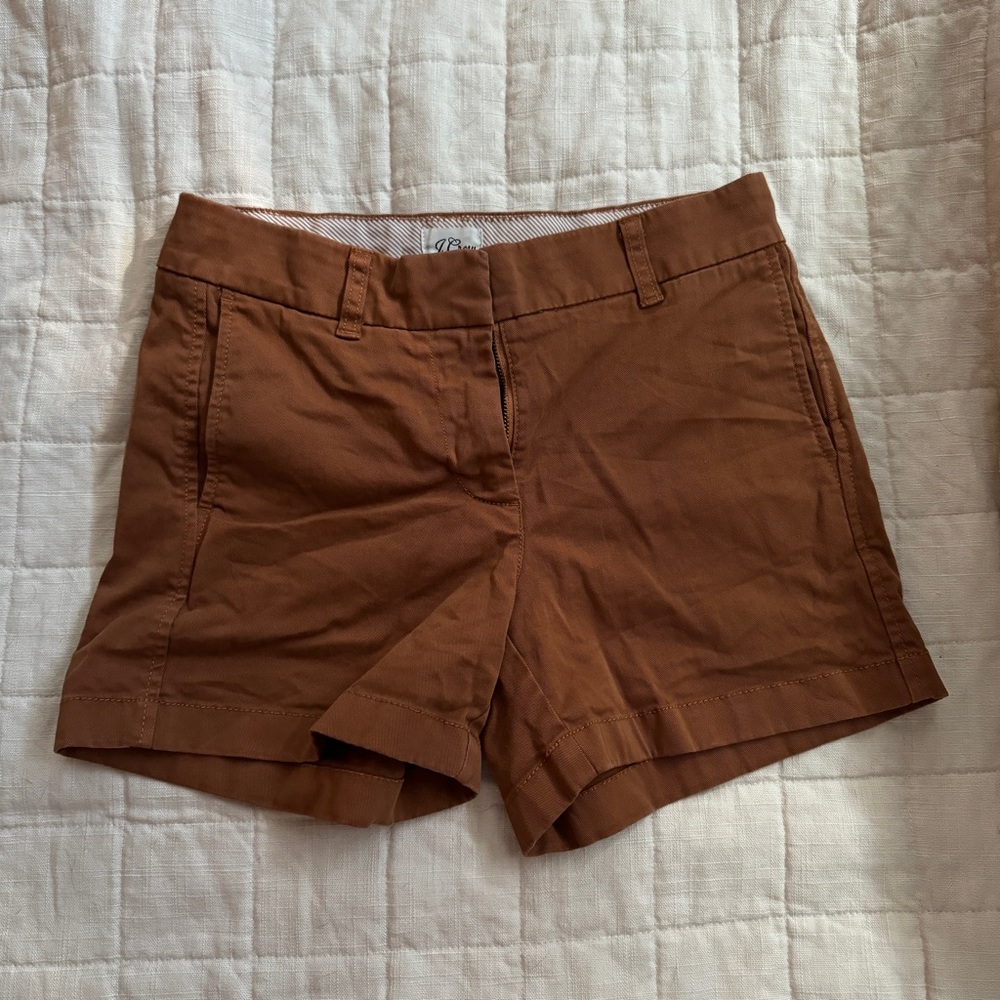 JCrew midi shorts, stretch chino, 4”